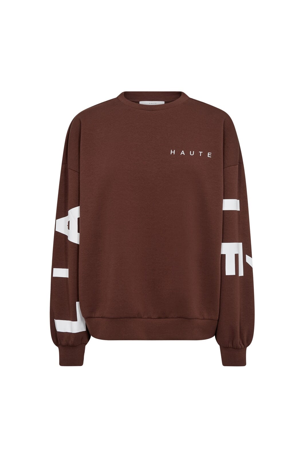 Haute L'Amitié - Maxi Split Logo Sweat HL10413 - Mocca