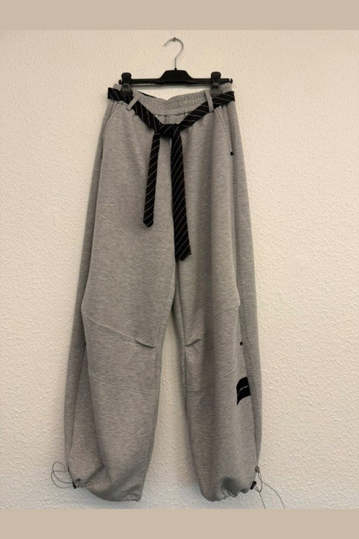 Haute L'Amitié - Maxi Split Tie Pant HL10923 - Grey Melangé