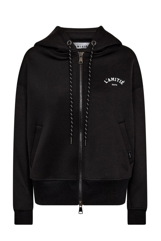 Haute L'Amitié - Neo Crop Zip Hoodie HL10266 - Black