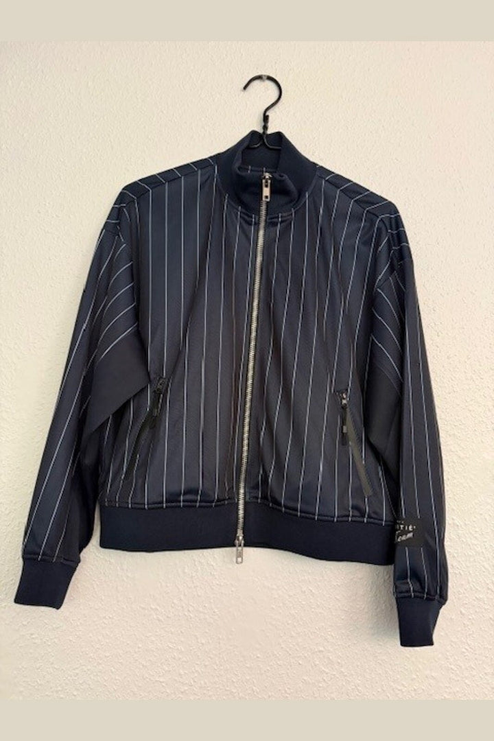 Haute L'Amitié - Pin Stripe Zip Sweat HL10542 - Navy