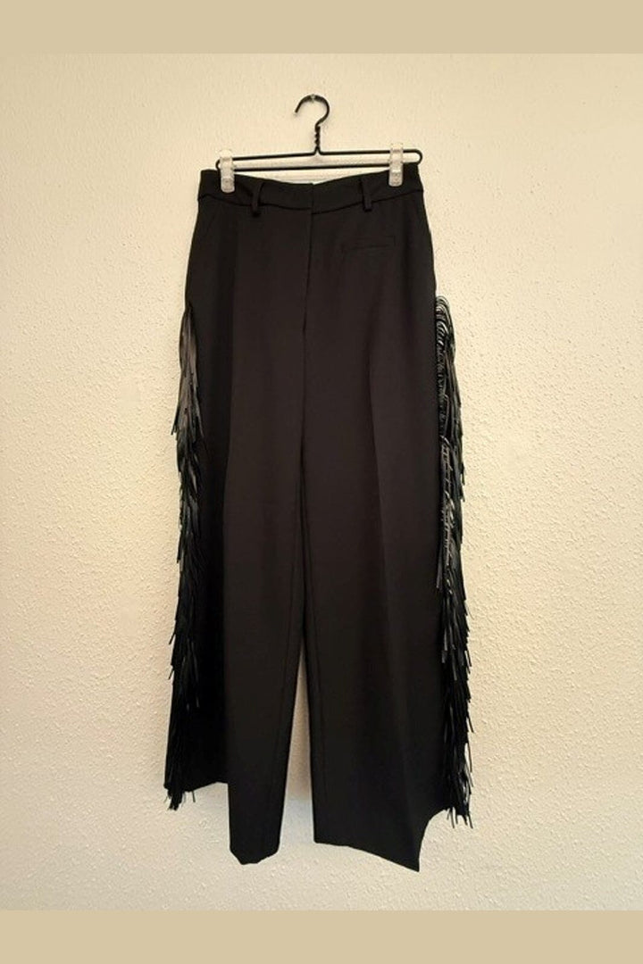 Haute L'Amitié - Premiere Fringe Plain Pant HL10921 - Black