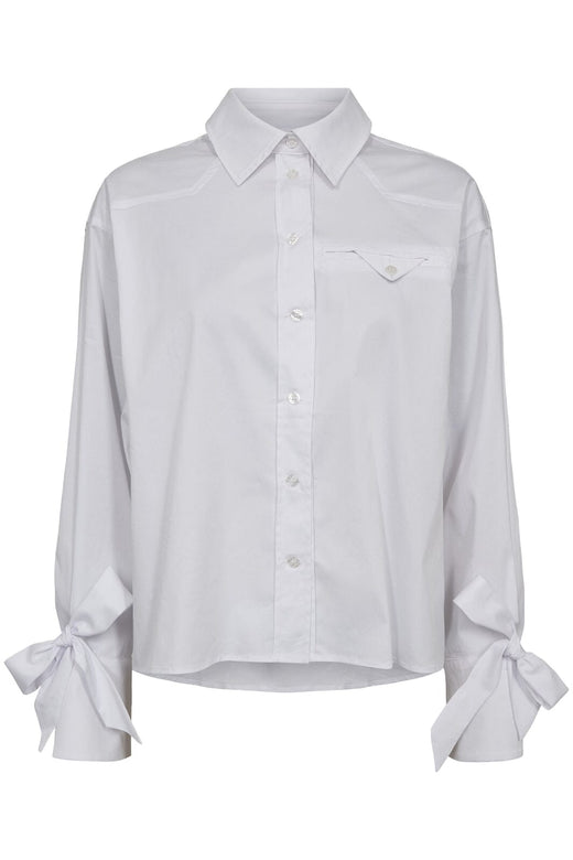 Haute L'Amitié - Pure Cuff Tie Shirt HL10386 - White Skjorter 
