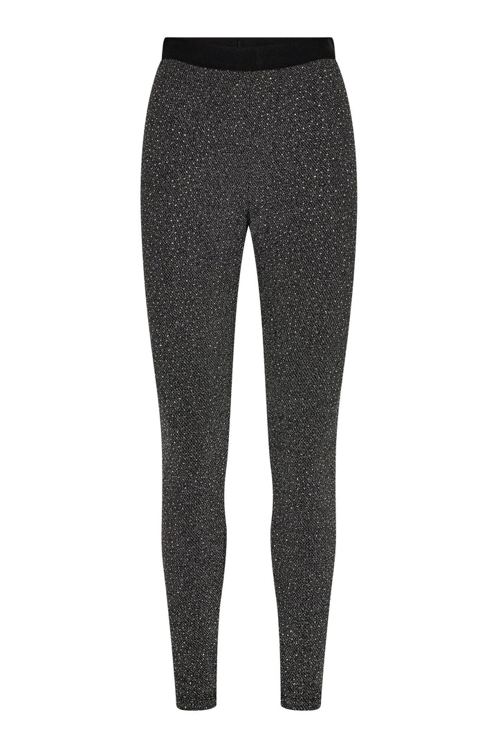 Haute L'Amitié - Rock Glitter Leggings Hl10999 - Black Bukser 