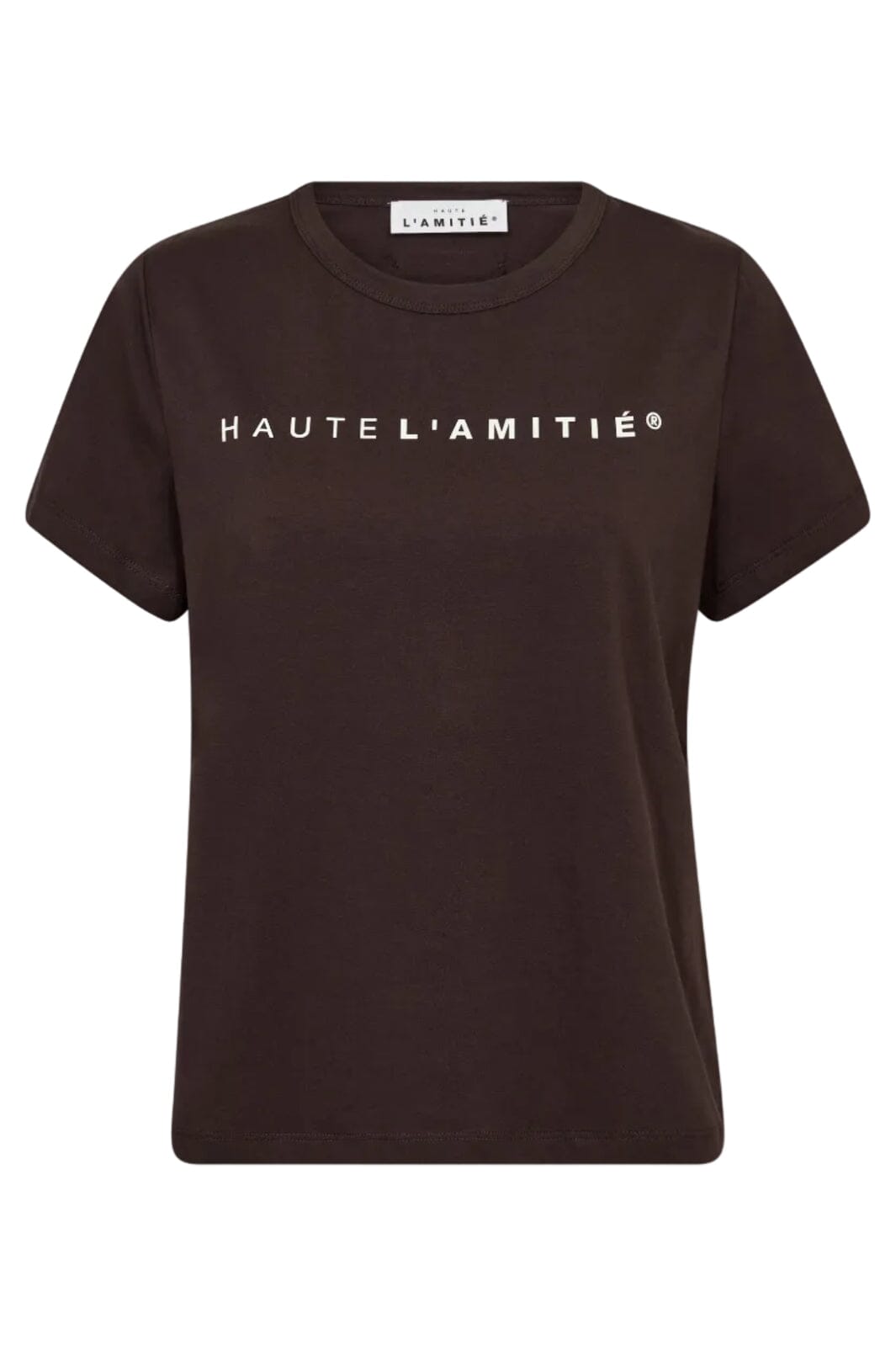 Haute L'Amitié - Rub Logo Tee HL10096 - Mocca T-shirts 