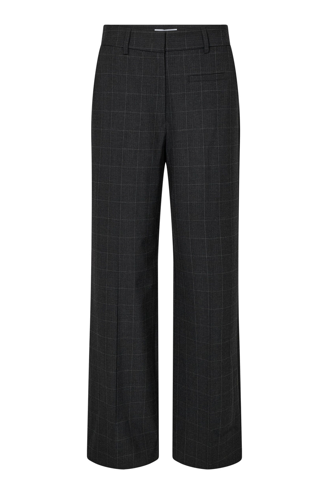 Haute L'Amitié - Smokey Check Plain Pant Hl10917 - Antracit Bukser 