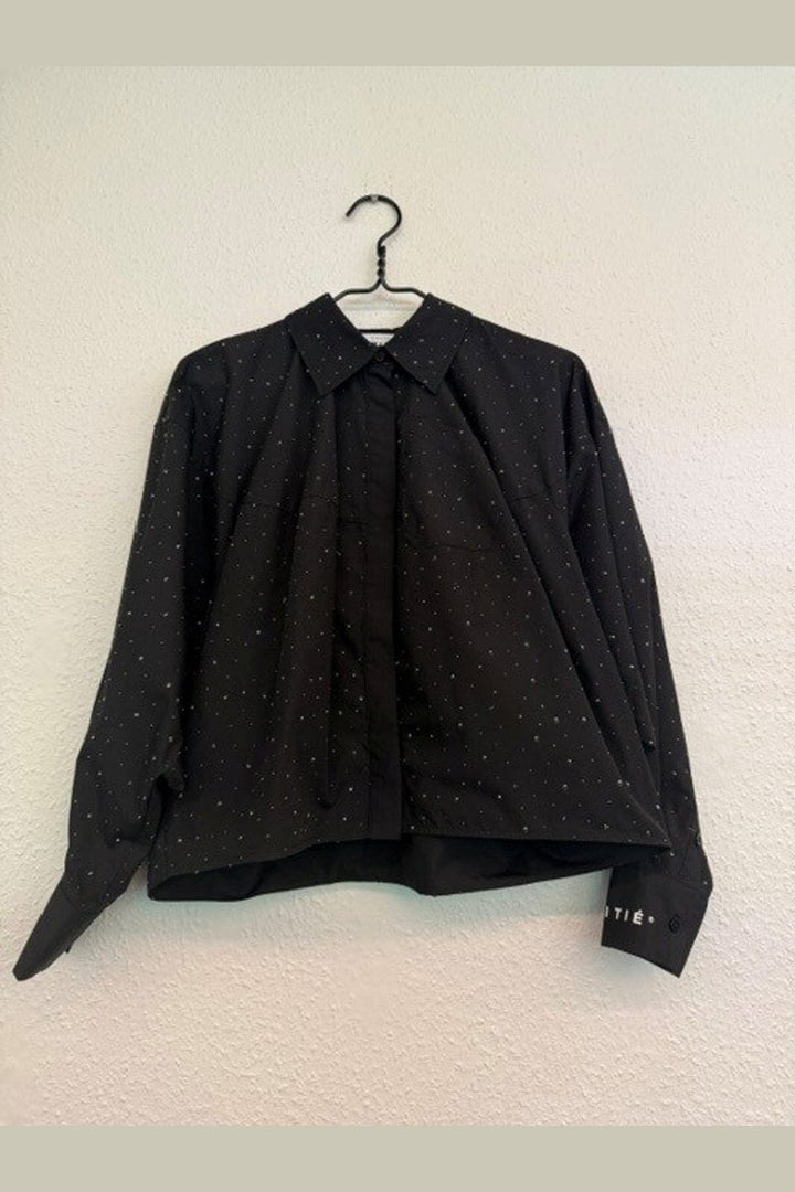Haute L'Amitié - Sophie Plain Stone Shirt HL10956 - Black