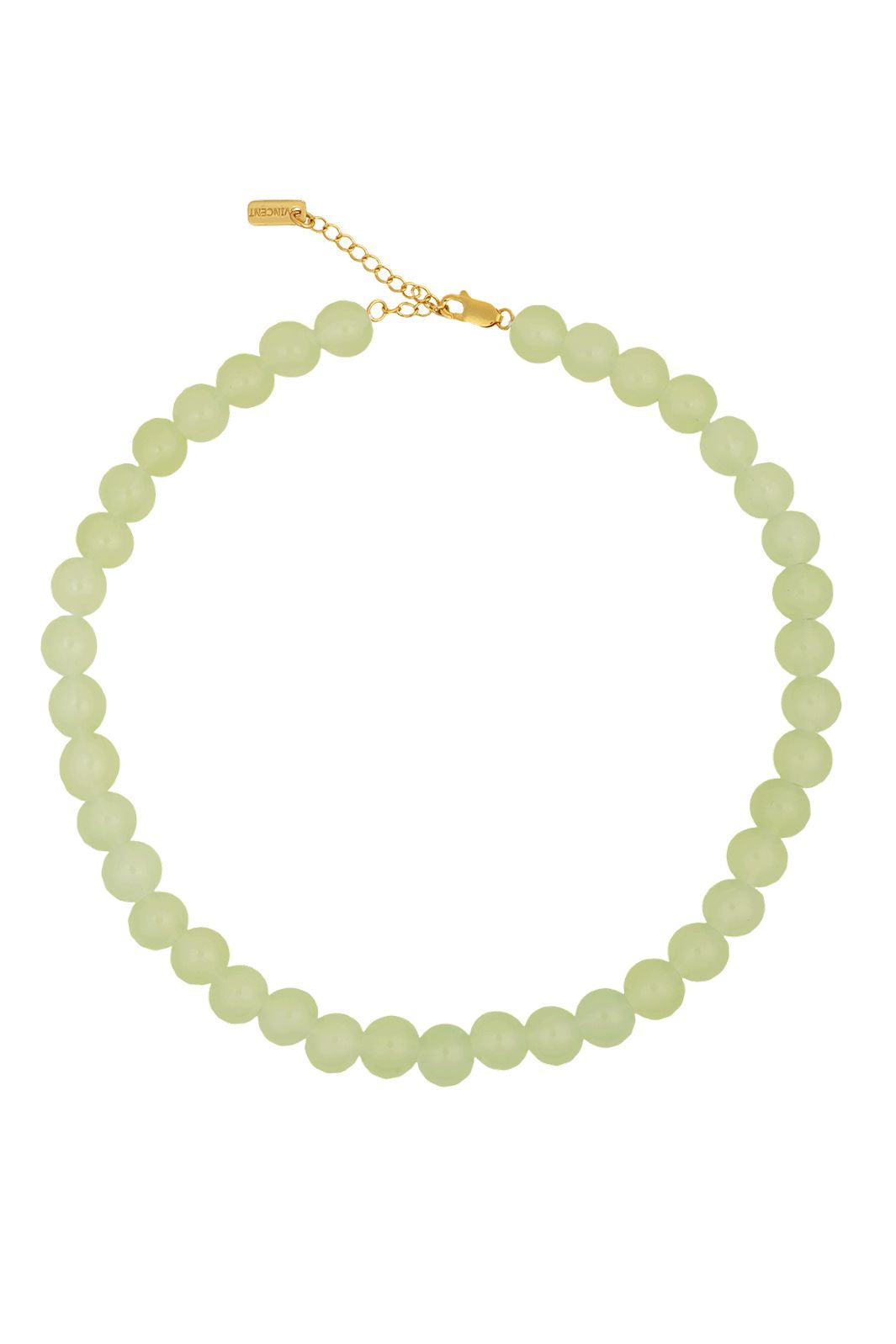Ennakkotilaus - House Of Vincent - Candy Coral Pistachio M Necklace VJ233-UNG-G-M - Light Green - Gilded