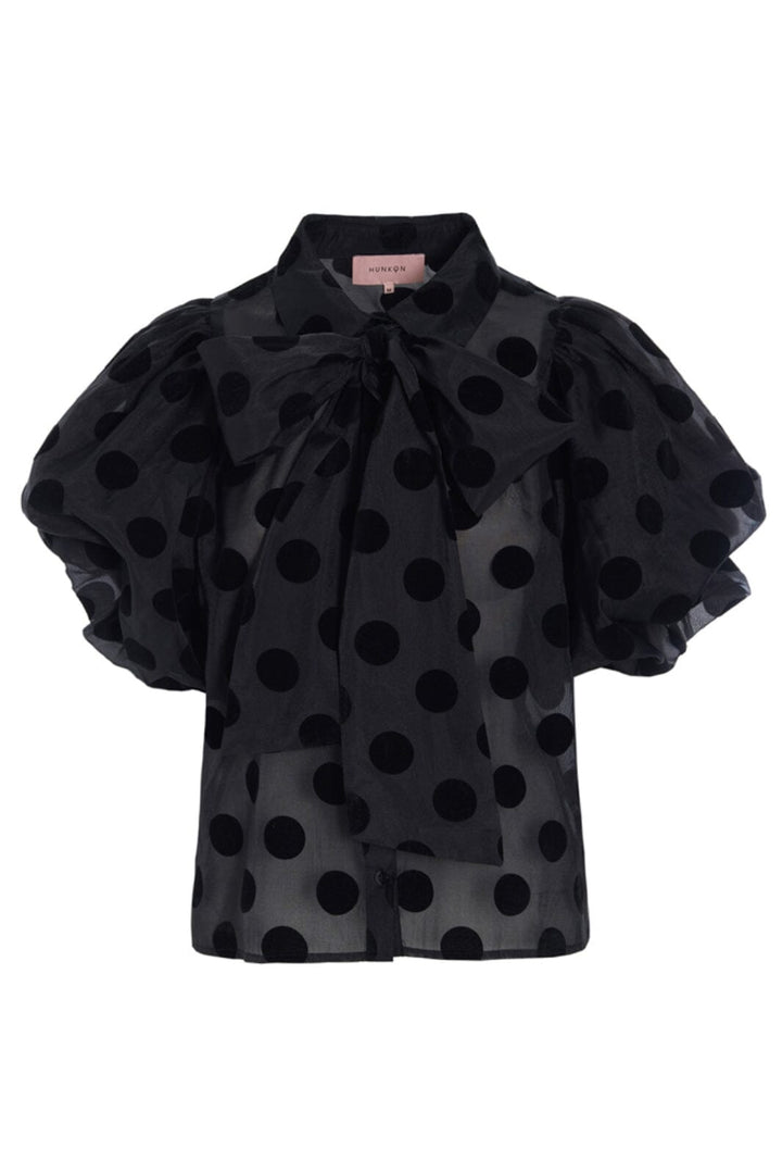 Hunkøn - Bobby Shirt 25635 - Black W/Dots