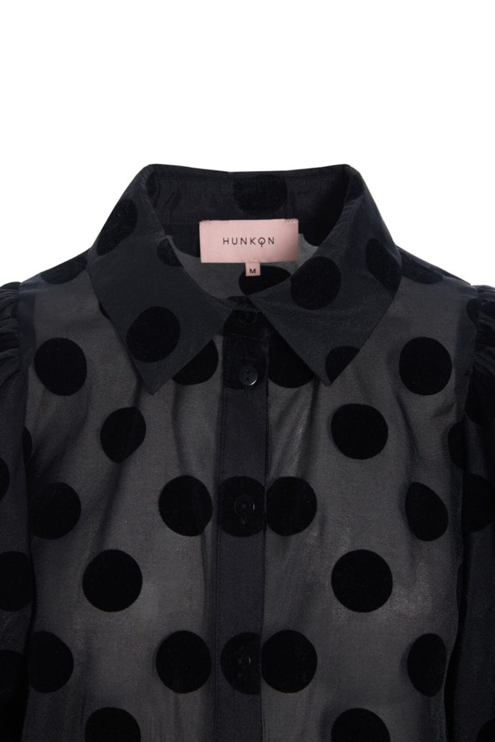 Hunkøn - Bobby Shirt 25635 - Black W/Dots