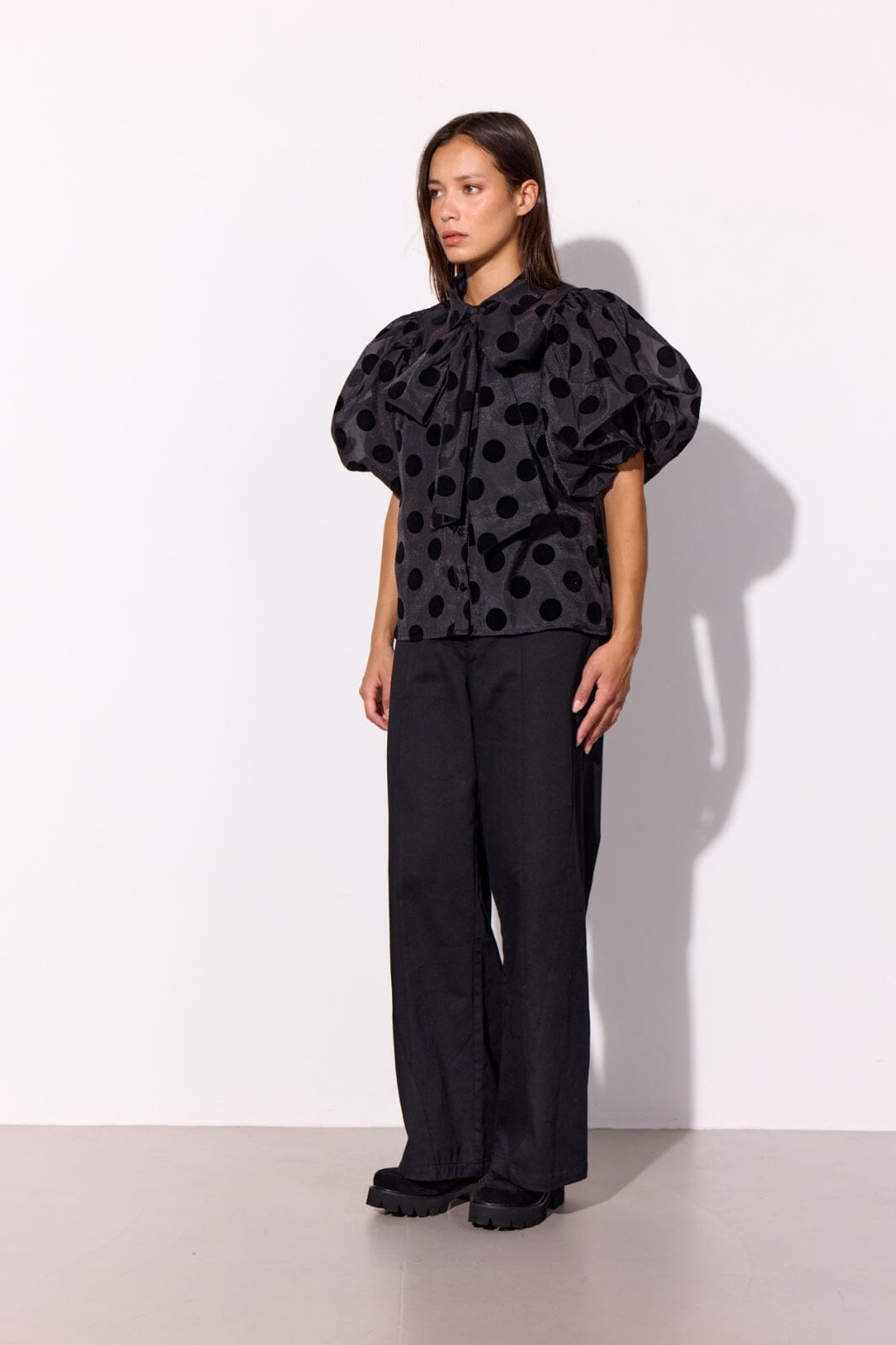 Hunkøn - Bobby Shirt 25635 - Black W/Dots