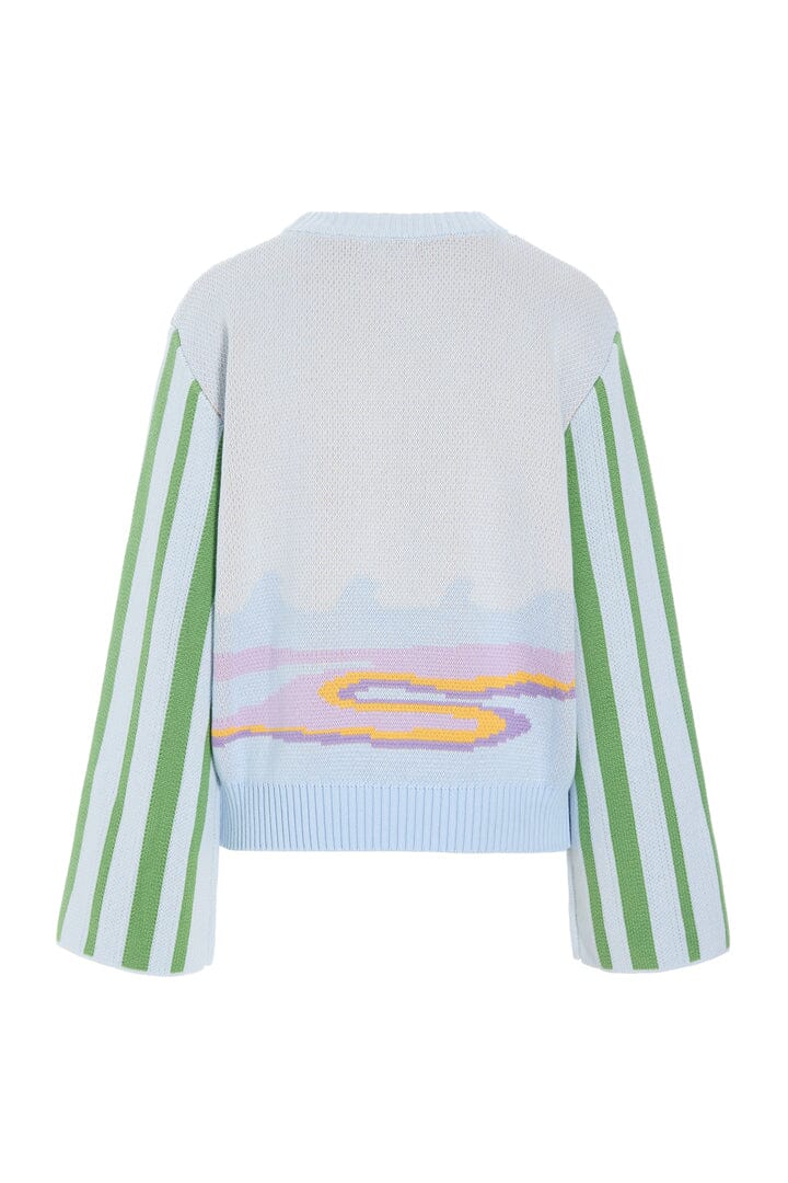 Hunkøn - Bubbles Blouse 26002 - Blue Sea Bluser 