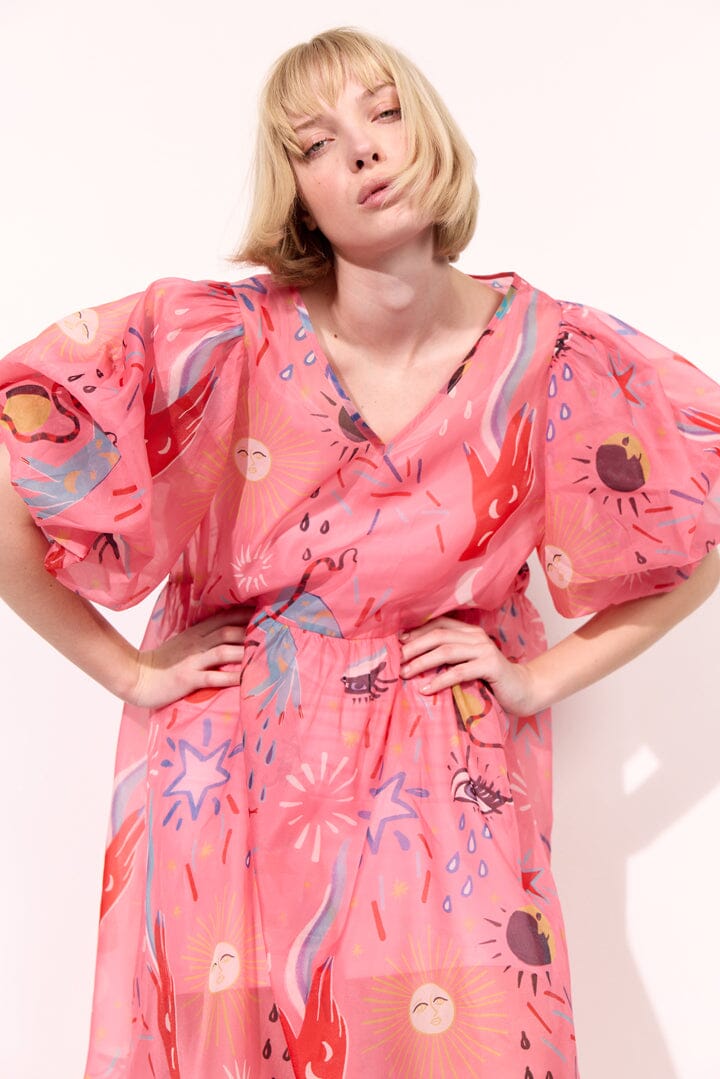 Hunkøn - Carly Dress 25960 - Graffiti Art Print Kjoler 