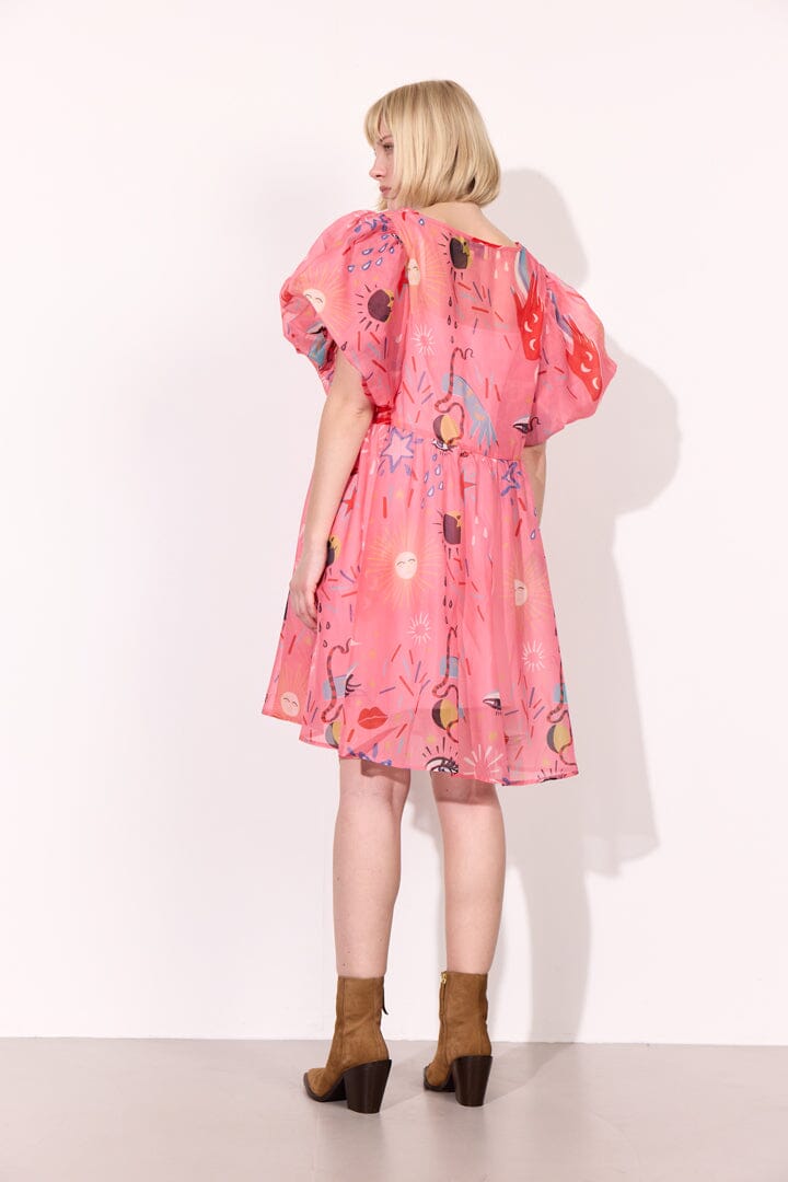 Hunkøn - Carly Dress 25960 - Graffiti Art Print Kjoler 