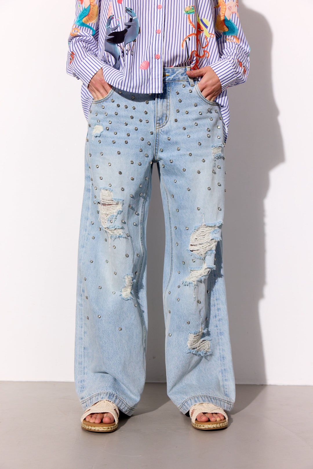 Hunkøn - Priya Gem Jeans 26092 - Light Denim Bukser 