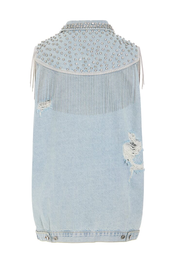 Hunkøn - Priya Gem Vest 26089 - Light Denim Veste 