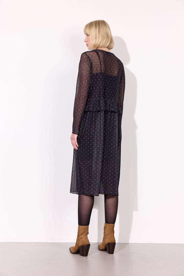 Hunkøn - Tova Mesh Dress 25936 - Black Kjoler 