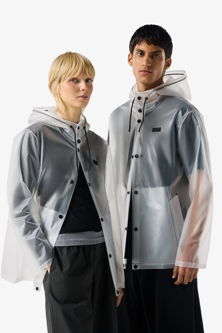 Hunter - Pu Hooded Jacket Haru0001261cm - Clear Matte Regnjakker 