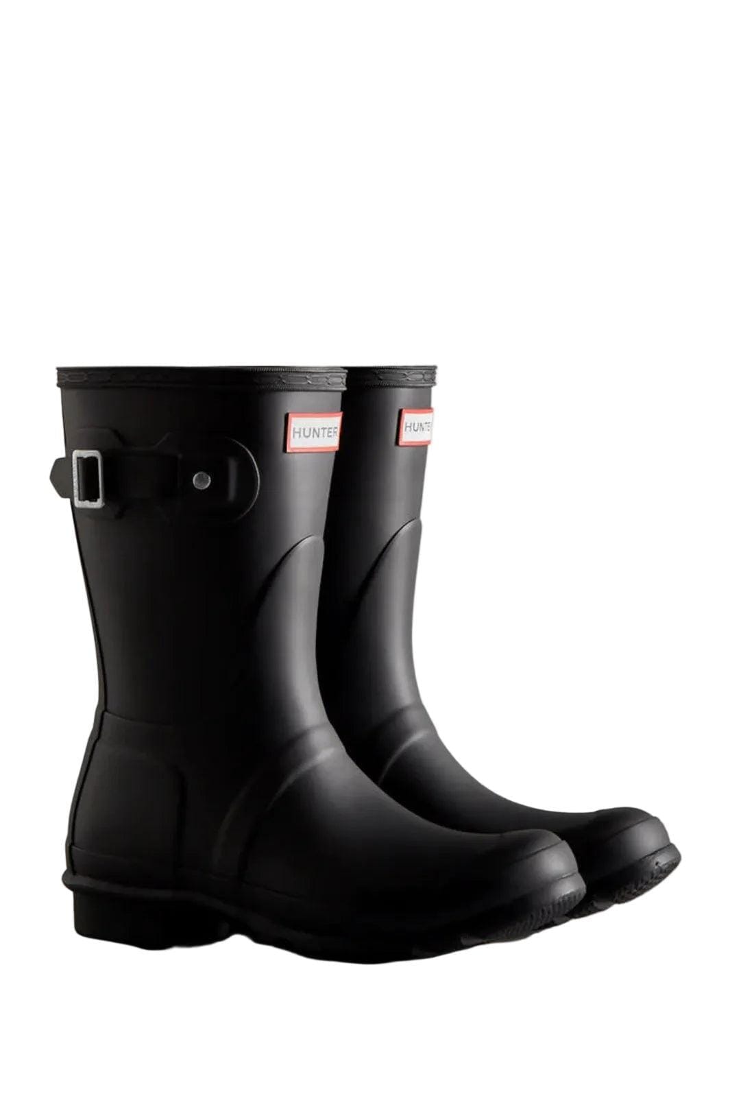 Hunter - Womens Original Short Boot Wfs1000rmablk - Black Gummistøvler 