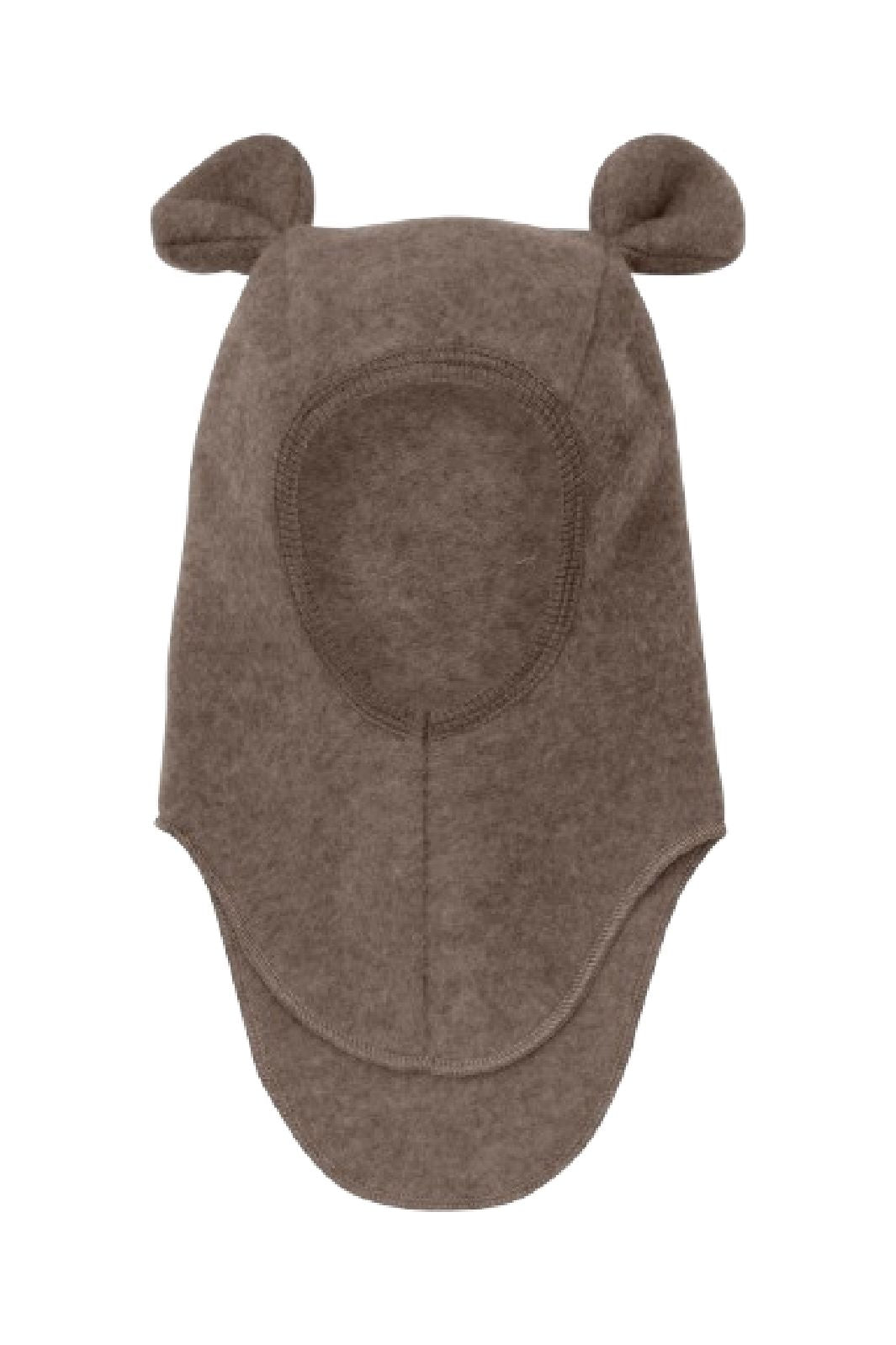 Huttelihut - Balaclava Ears Wool Fleece 6836 - 2152 Brown Melange Elefanthuer 