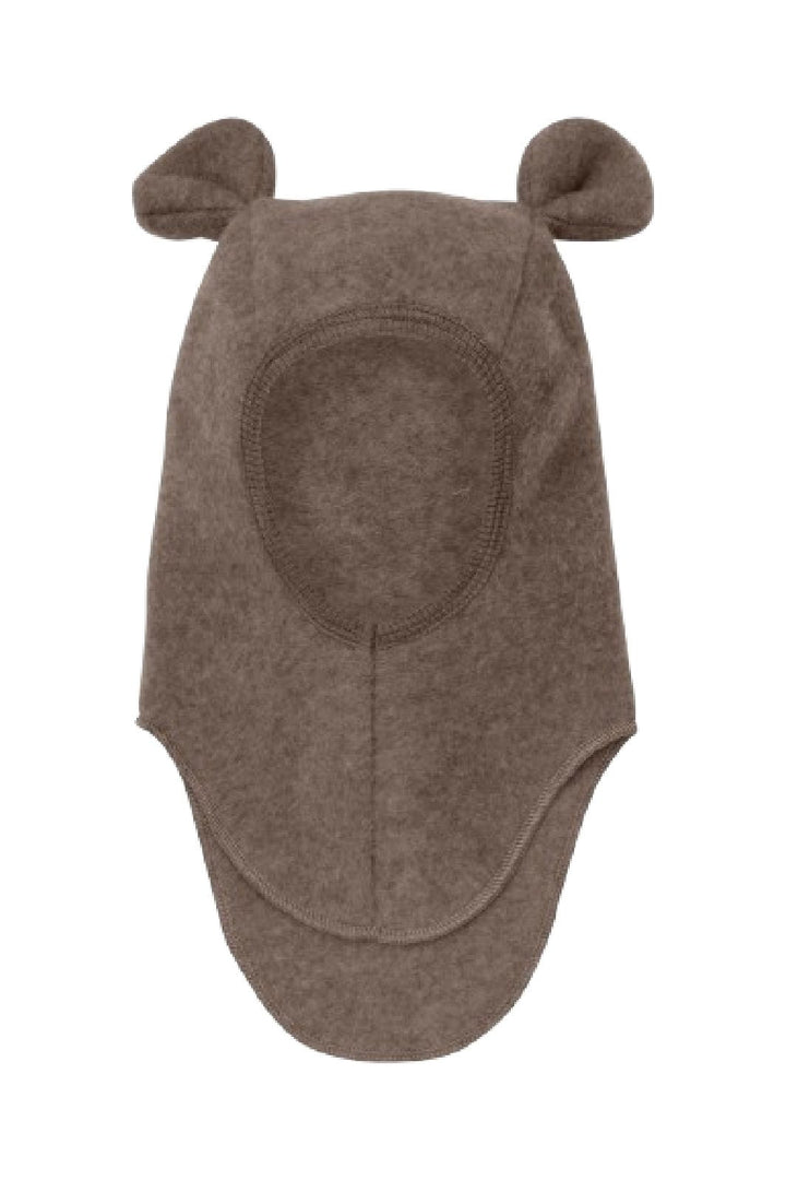 Huttelihut - Balaclava Ears Wool Fleece 6836 - 2152 Brown Melange Elefanthuer 