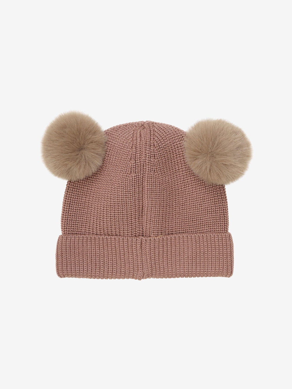 Huttelihut - Beanie Wool Knit Pompoms 460389 - 4330 Burlwood Huer 