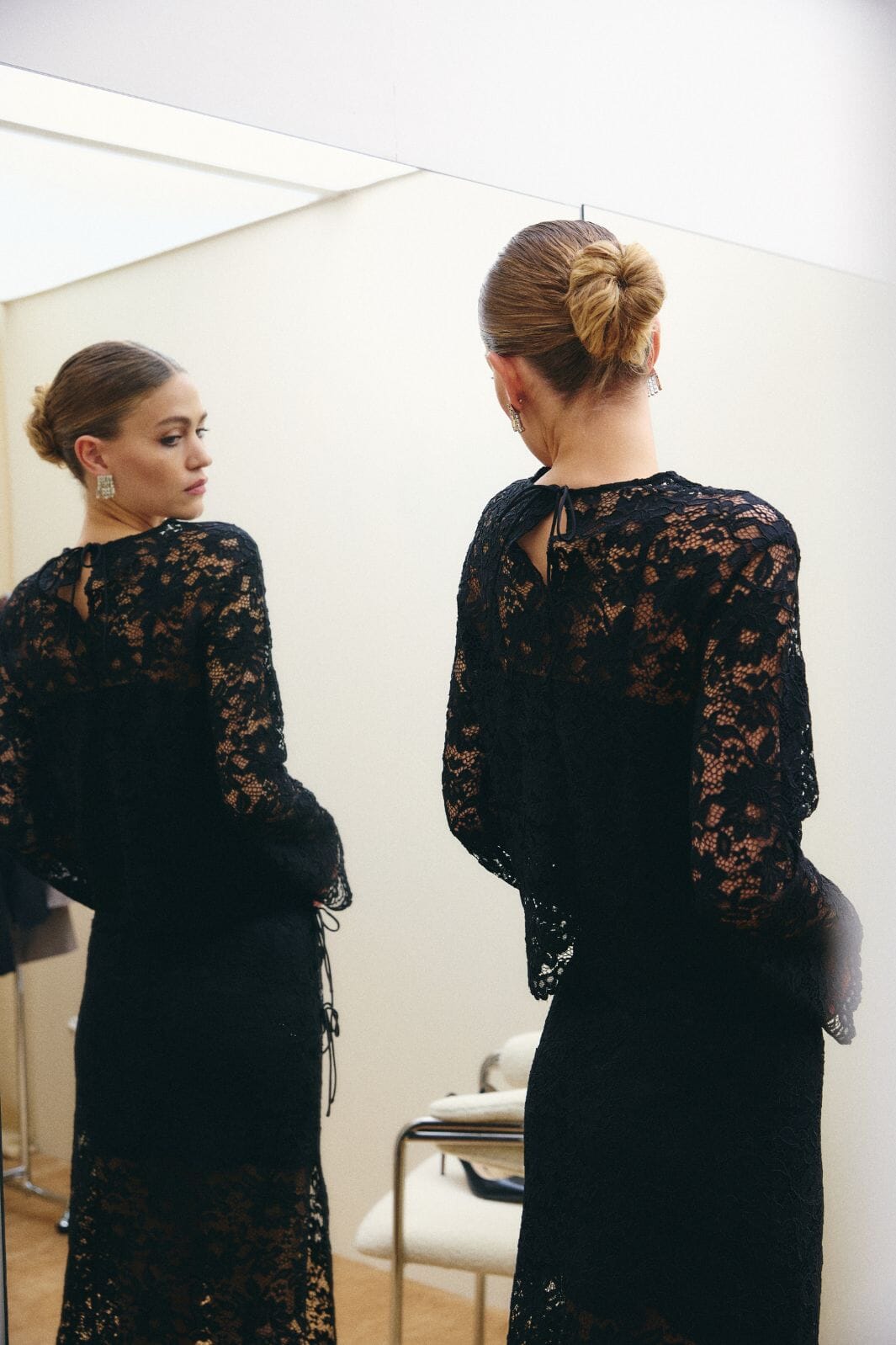 Hype The Detail - Lace Blouse 380-14 - 9 - Black Bluser 