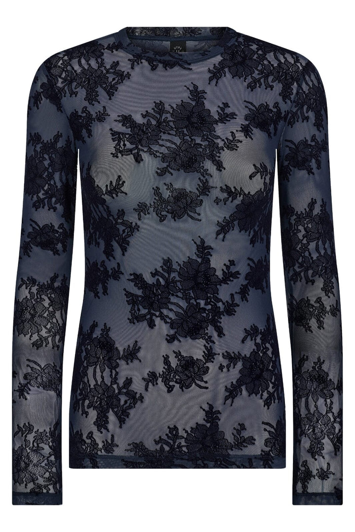 Hype The Detail - Lace Blouse 851-14 - 49 - Navy