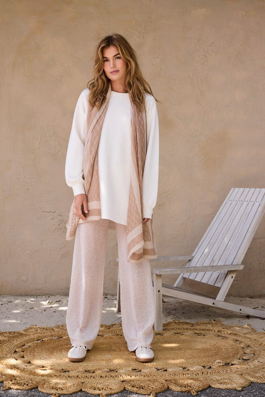 Hype The Detail - Scarf W/Logo 950-83 - 2 - Beige Tørklæder 