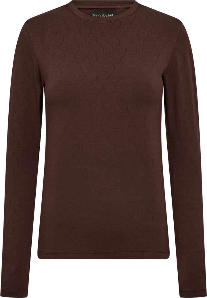 Hype The Detail - Tee L/S H-Logo 600-14 - 89 - Brun Bluser 