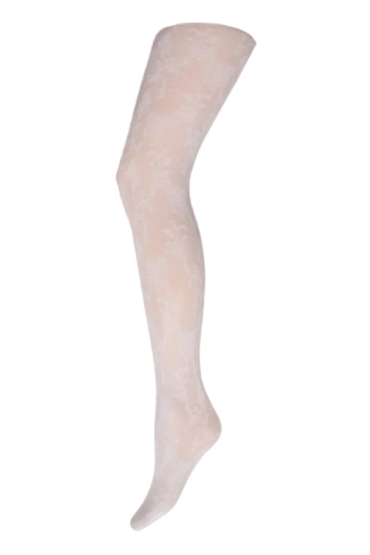 Hype The Detail - Tight Flower 30D 16092-77 - 9001 - Hvid Strømpebukser 