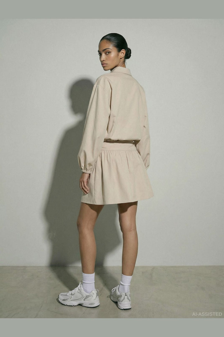 Hypedrop - Hdkaren Wrap Short Skirt 32000846 - 5189343 - White Swan