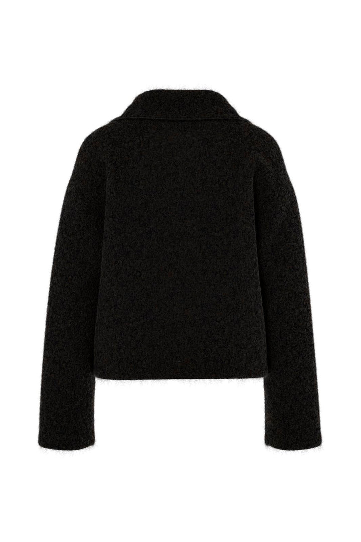 Hypedrop - Hdyasmin Ls Wide-Collar Cardigan 32000436 - 5140030 - Black