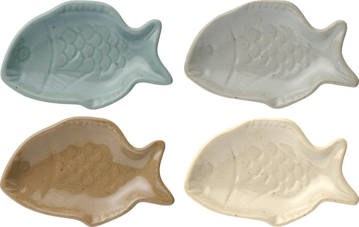 Ib Laursen - Fiskeskål 4 ass - Stentøj - 2457-99