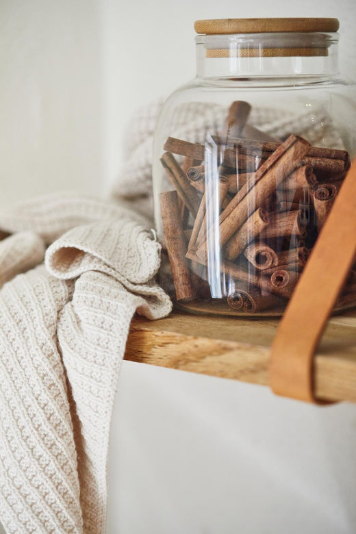 Ib Laursen - Håndklæde butter cream strikket - 100% bomuld, Strik - 66108-82