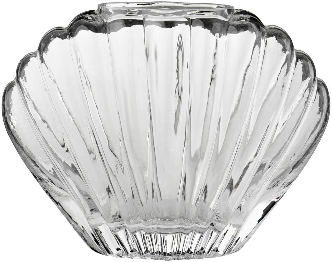 Ib Laursen - Muslingevase klart glas - Glas - 0353-00