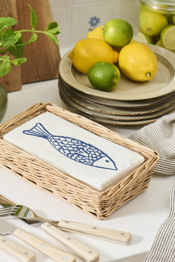 Ib Laursen - Servietkurv aflang passer t/10x20 cm serviet - Hel pil - 29041-00