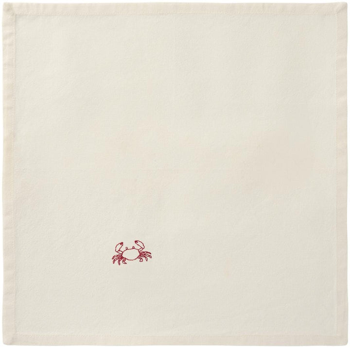 Ib Laursen - Stofserviet Atlantis m/krabbe butter cream - Bomuld, Polyester - 63003-82