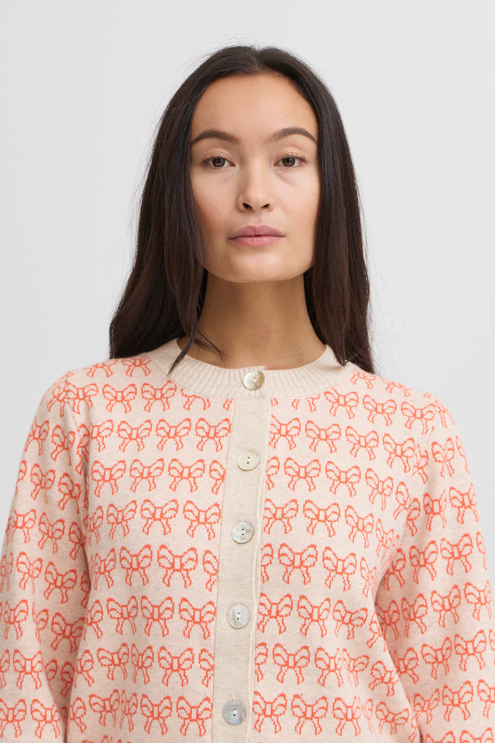 Ichi - Ihbrielle Ca3 - 204264 Oatmeal W. Fiesta Cardigans 