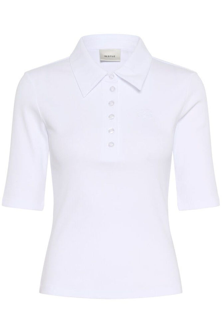 Gestuz - Gzdrew Polo Top 10910952 - 110601 - Bright White