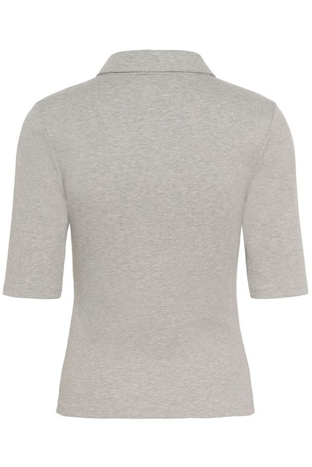 Gestuz - Gzdrew Polo Mel Top 10910951 - 107578 - Grey Mélange