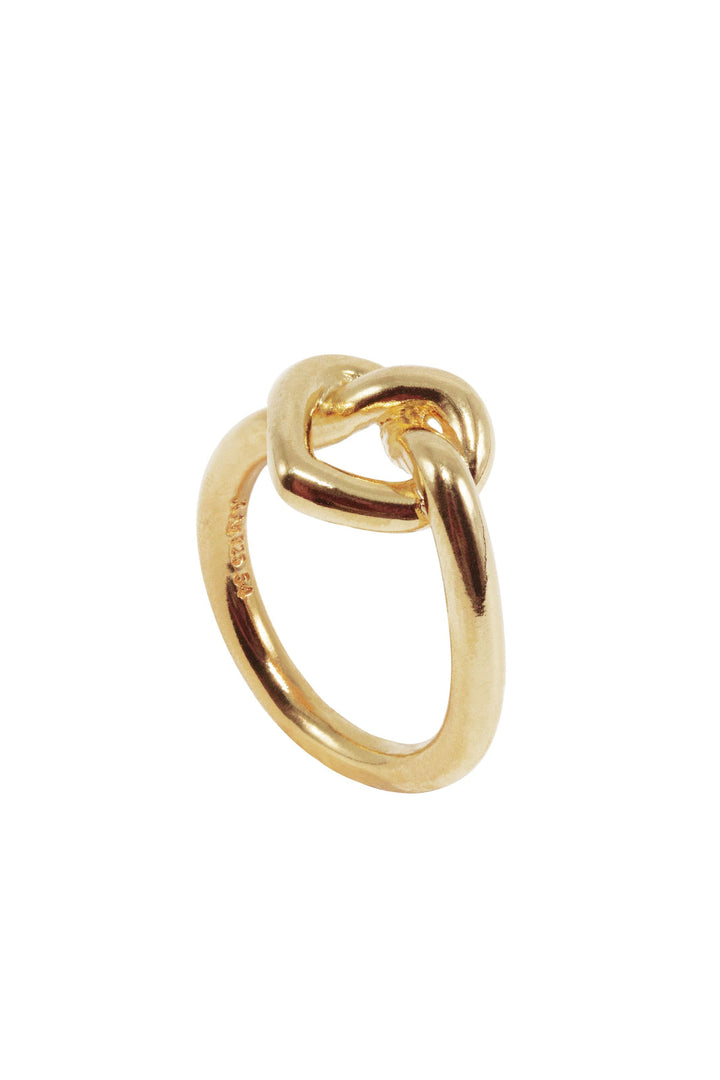 Jane Kønig - Big Tied Heart Ring BTHR-AW25-G_52 - Ring Ringe 