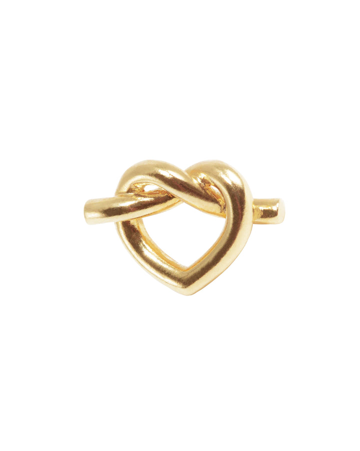 Jane Kønig - Big Tied Heart Stud BTHS-AW25-G - Ørering Øreringe 