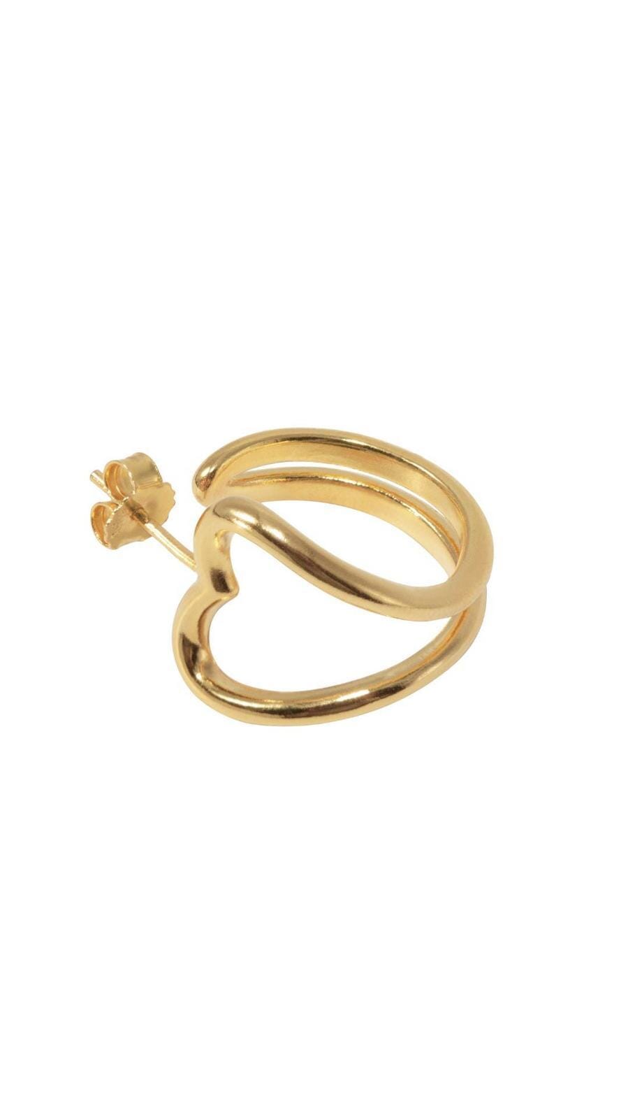 Jane Kønig - Open Heart Hoop OHH-AW25-G - Ørering Øreringe 