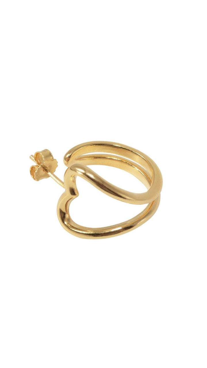 Jane Kønig - Open Heart Hoop OHH-AW25-G - Ørering Øreringe 