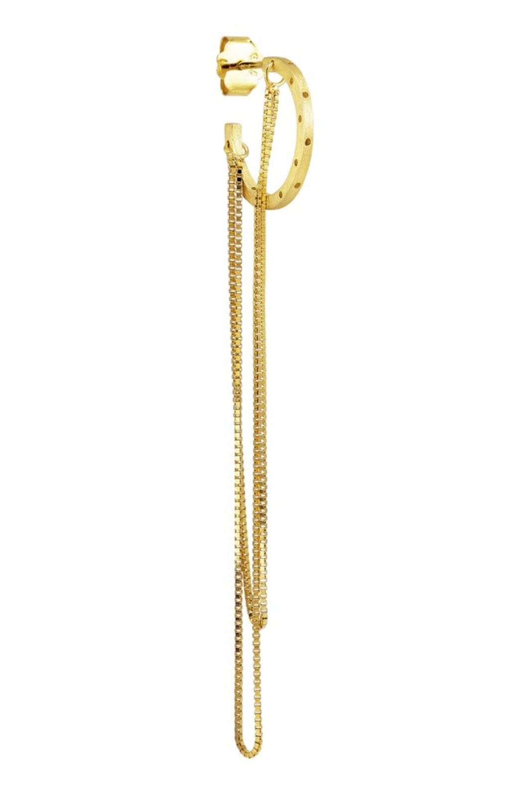 Jane Kønig - Orbis Chain Hoop OCH-SS25-G - Forgyldt