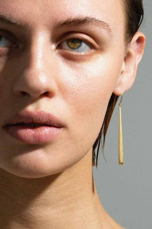 Jane Kønig - Orbis Drop Earring ODE-SS25-G - Forgyldt