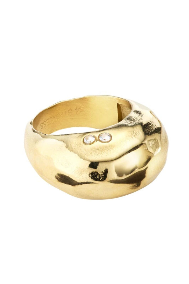 Jane Kønig - Round Ring KKRR-XJK25-G - Forgyldt