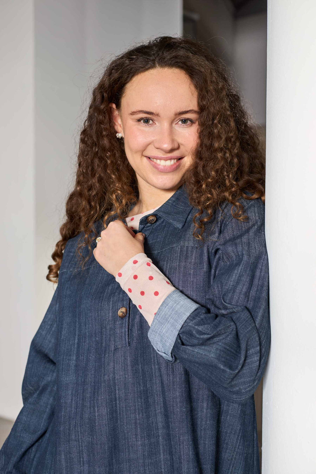 Black Colour - Bcannie Mesh Blouse 3846 - Shirts - Red Dot