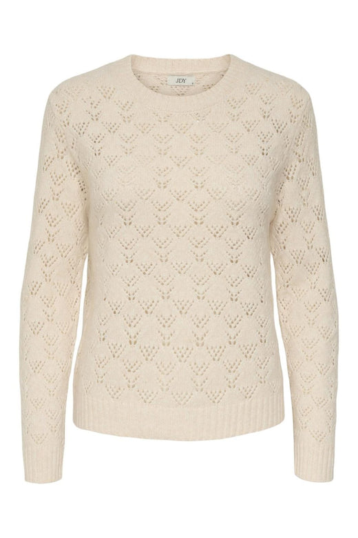 JDY - Jdyamanda Life L/S O-Neck Pullover Knt - 4838864 Whitecap Gray