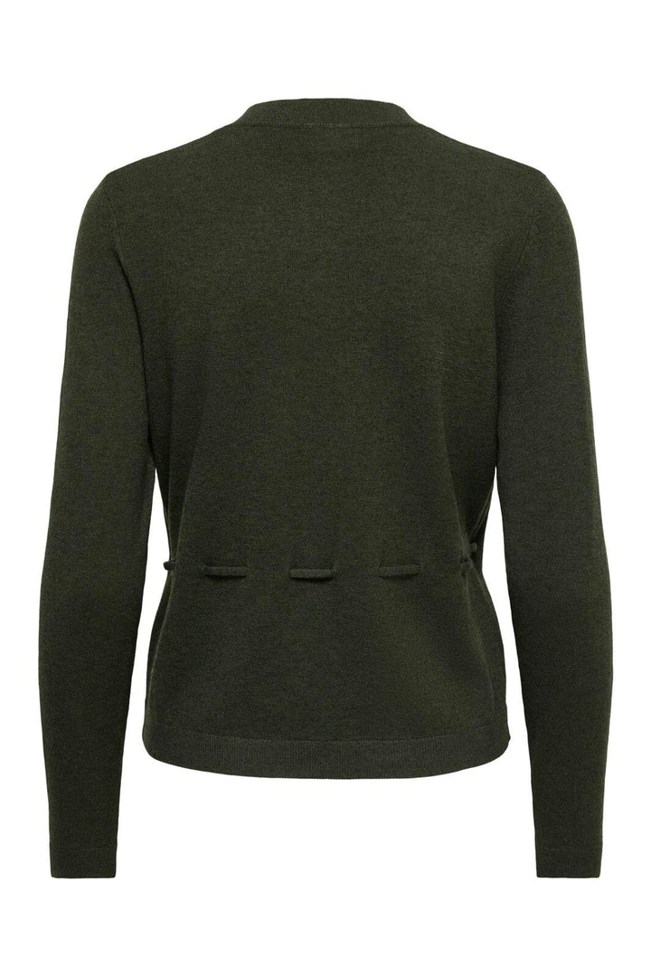 JDY - Jdyamore L/S Tie Cardigan Knt - 5074290 Forest Night